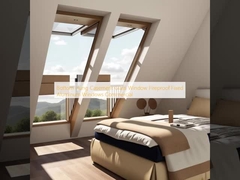 Jendela Kaca Casement Hanger Bagian Bawah tahan api Jendela Aluminium Tetap komersial