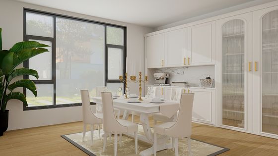 ODM Aluminium Side Hang Jendela Horizontal Dapur Casement Jendela Proof Serangga