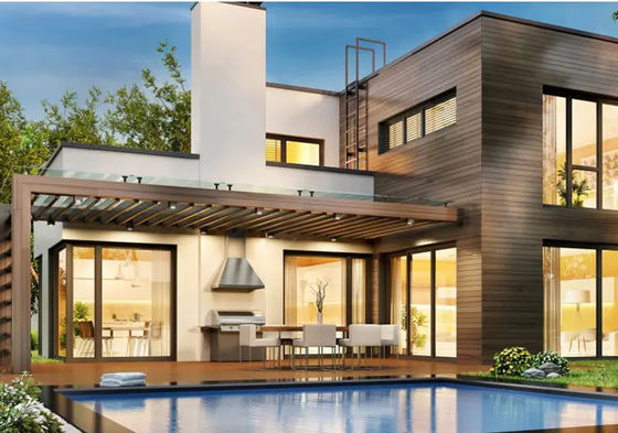 Custom Commercial Aluminium Glass Windows Casement Kelas kedap udara 4