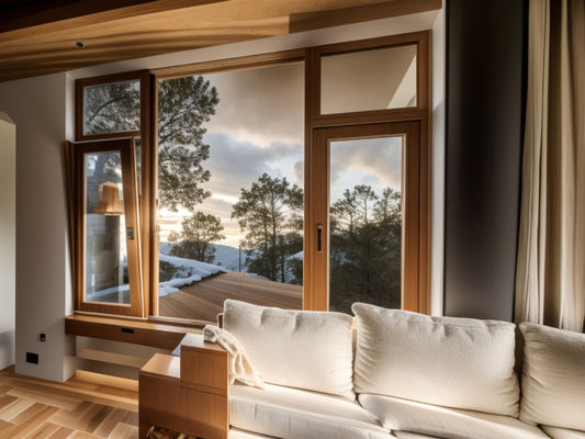 Bagian bawah Aluminium Hang Storm Windows Kaca Awning Dan Casement Windows
