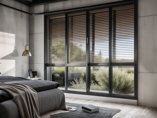 Double glazed Aluminium Sliding Windows Soundproof Ventilasi