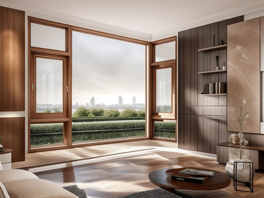 Aluminium frame tahan debu Casement Window Fiberglass Screen Horizontal
