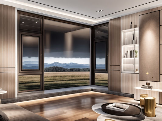 OEM Kontemporer Aluminium Casement Windows Frame Disesuaikan