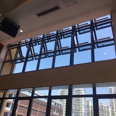 Laminated Glass Top Hang Aluminium Windows Soundproof Heat Insulation