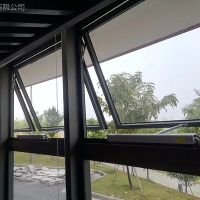 Jendela Aluminium Kontemporer Atas Hang Awning Jendela kedap suara