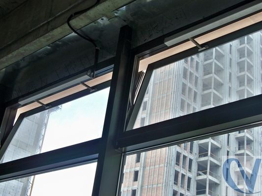 OEM Aluminium Frame Fixed Glass Window Casement Fungsi kedap suara