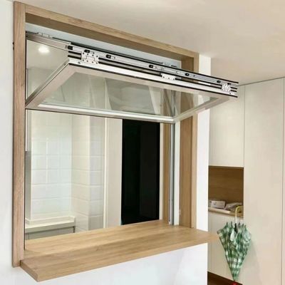 Custom Residential Lipat Kaca Jendela Bifold Waterproof AAMA