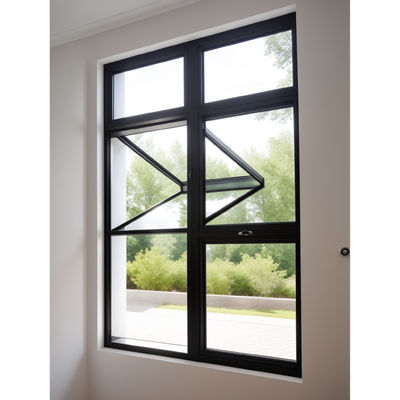Fleksibel Single / Double / Triple Kaca Jendela Aluminium Lipat