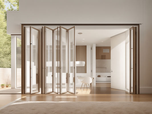 Rumah Soundproof Lipat Kaca Windows Listrik Pembukaan Disesuaikan