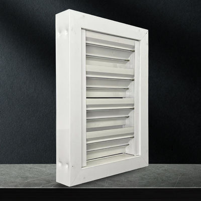 Laminated Glass Aluminium Louvered Window Elektroforesis Ringan