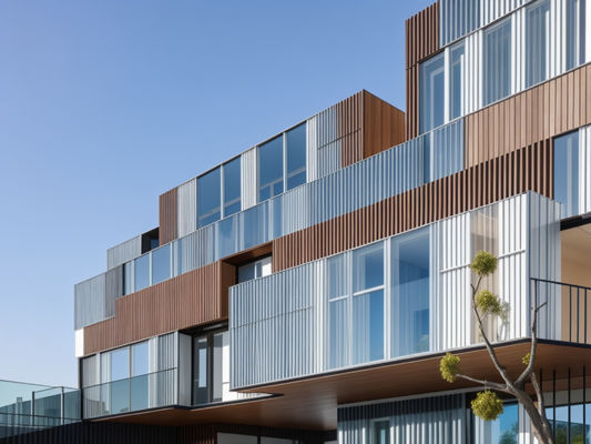 ODM Komersial Aluminium Curtain Wall Fireproof Anti Korosi