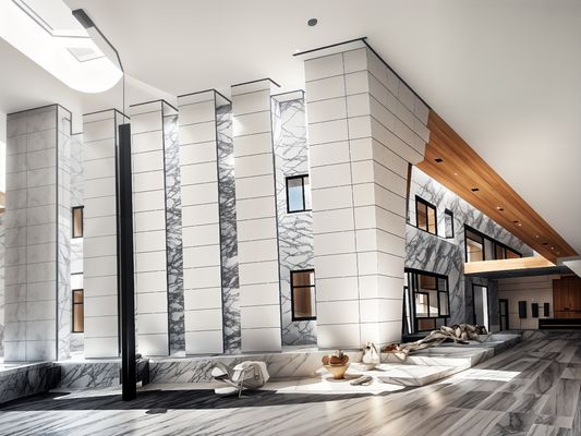 OEM Perumahan Aluminium Curtain Wall Instalasi anti korosi