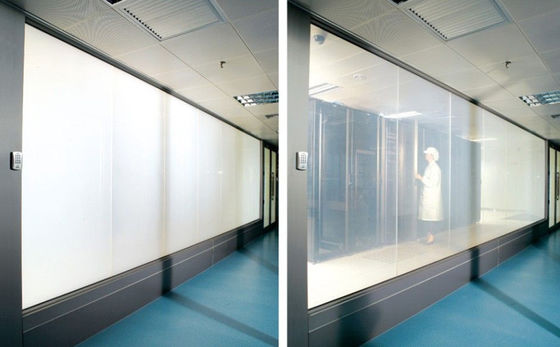 Custom Switchable Privacy Glass Electric Opaque Glass Untuk Windows Pintu Kamar mandi